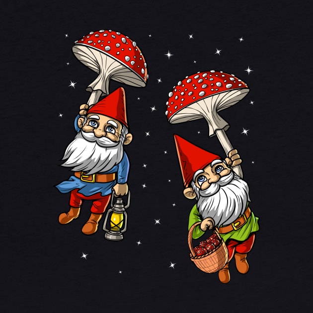 Magic Mushrooms Fantasy Gnomes by underheaven